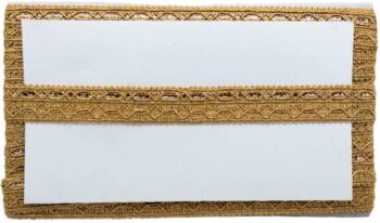 KURLZ K-253080-Plain 1 Inch Gold Zari Gold Lace For Art...