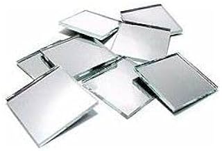 NNJ GROUP Square Shape Mirror for lippan Art. Jewellery Making,Other Craft Work Free Fabric Glue (Pack of 50Pieces) 1.5 INCH