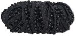 Utkarsh 20 Mtr Roll of Gota Patti Embroidery Trim Black Moti Lace Border with 0.6 cm Width for Saree,Suit,Dresses,Fashion Designing,craftworks