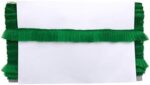 Kurlz Exclusive 1 inch Net Frill Lace for Dupatta, Saree. Ladoo Gopal Poshak, Singhasan, Jhulas, DIY Art & Craft| Size: 20 Yards (Green, 1 inch)