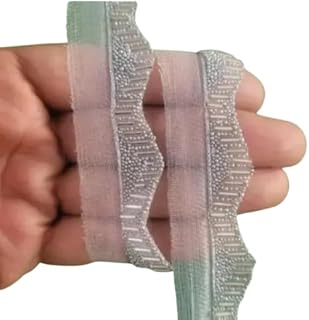 A New lace in katdana in Silver Colour for Saree Dupatta Dresses Home Decor lahengha Blouse Dupatta Gift Packaging in 1 inch Size and 9 mitter Length