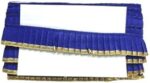Kurlz Exclusive Antik Golden Gota Patti with Velvet Frill Lace for Laddo Gopal Poshak, Singhasan, DIY Crafts, Sarees, Lehenga, Dupatta | Size: 9 Yards - Royal Blue, 1.5 inch (40mm)