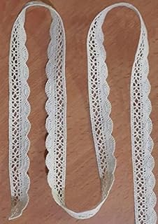 Cotton Lace White Border Crochet Pankh Design Thread Crochet White Scallop Lace 10meter Ribbon Trim Dresses