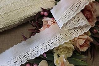 Bapna 5 Yard Embroidery Cotton Lace Ribbon for Decor Baby Dress Skirts Dress Bags Decoration Border