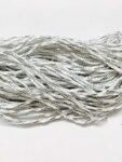 Eerafashionicing Pack Of 9 To 10 Mtr Silver And White Colour Piping, Dori, Edges, Lace, Trims