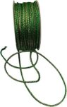 10 Meter-Length flatish Resham Zari Round Twisted Fancy Thread/dori lace for Sewing, Bead Art, Piping, Apparel, Wrapping, handicrafts, and DIY Craft Projects. (Green)