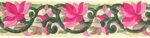 DaSync Pink and Green Floral Embroidered Laces and Borders for Dress/Wedding/Bridal DIY Sewing Decoration Crafts Transform Your Sarees, Blouses, Dupattas, and More (9 Meters)