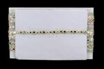 Kurlz 1/2 inch Dyeble Thread & Mirror Polka Dot Net Embroidery Lace for Kurtis, Dresses, Necks, Dupatta, Blouses, Latkans, DIY Crafts | Size: 9 Yards - Multy Colour