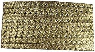 aanya Finetage Gota Patti Champa Lace Border for Dresses, Sarees, Lehenga, Suits, Blouses, Dupatta, Chunri and Craft (9 Meters, Light Gold)