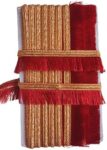 Lace Border, Fringe Lace for Suits, Dress, Saree, Dupatta, Chunri, Curtains, Table Cover Art and Craft etc. (9 Meter) (Maroon)
