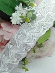 Bapna 5 Yard Embroidery Lace for Sewing and Decor Tablecloth Slipcover Bridal DIY Clothing/Accessories
