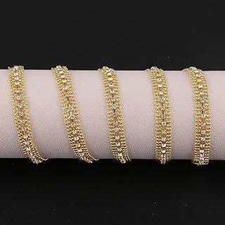 Enakshi 1 Yard Crystal Rhinestone Beaded Chain Ribbon Trim Arts Crafts Embellishment | Crafts | Sewing | Embellishments & Finishes | Trims