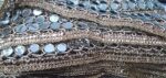 Shiv Zari Centre Real Mirror Rose Gold Lace 9 Mtr for Dresses, Sarees, Suits, Blouses, Dupattas, Bags, Art & Craft