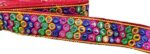3 Mirror Work Fabric Cloth Lace for Decoraing Navratri Special Chaniya Choli or Any Outfit Border Enhancemet with Roand Pattern Multi Color Lace 9 Meter