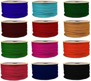 Bhavya Enterprises Dori paipin Blouse Dori Gota Patti Dori Lace for Saree, Suit, Kurti Lehenga, Blouse, Dress, Embellishment, Outlining, Craftworks, Decoration (Pack of 12) (3mm X 13 Mtr) Multicolor