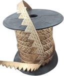 Mezin Cutwork Triangle Gota Samosa Lace Border for Dresses, Saree, Lehenga, Dupatta, Bag, Craft and Decorations (18 Mtr) (Rose Gold)