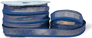 (1.3cm X 18 Mtr) Blue Dori Zari Piping/paipin Blouse Dori Gota Patti Trim Lace Ribbon Border for Saree, Suit, Lehenga, Blouse, Dress, Embellishment, Outlining, Craftworks, Decoration