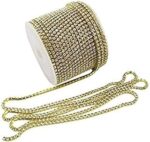 Elegance Stone Jewelry Making Chains and Stone Lace for Decoration & Craft Work - Pack of 5 mtrs,White,Standard