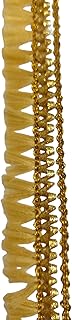 Premdas lace Golden Color Lace Gota Patti Design Machine Made Embroidery Lace Border with 1.2 cm with 9 Mtr Lace Reel (Gold)