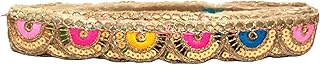 CATMAGO™ Decorative Multicolor Sequence Golden dori Lace for Blouse,Saree,Suit,Dupatta,Pillow Cover,Kurti,Gown,Lehanga,Frock,Skirt,Bed Sheet(Pack of 9 metre)