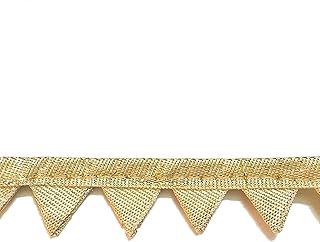 Eerafashionicing Women's Laces Border for Dresses, Sarees, Lehenga, Suits, Bags, Decorations, Borders, Crafts and Home (Gold, 9 m)