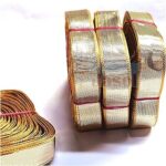 Gota Patti Laces and Borders, 110 Metre, 1.2 cm Width, Decorative Trim for Saree, Lehenga, Dupatta (Rose Gold)