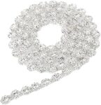 Fashion My Day? Diamante Plum Blossom Flower Rhinestones Chain Sewing Trim Craft 1yd Silver | Home & Kitchen| Craft Materials| Sewing| Trim & Embellishments| Lace