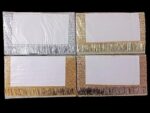 Vardhman Combo of 4 Fringe Zari Jhallar Badla Kiran Gota Patti Laces | 2 Inch Width, 9 Meters Each | Decorative Border for Sarees, Bridal Dupattas, Wedding Lehengas, Rajputi Poshak, Suits, Trim for Decorating Ladoo Gopal Dresses, DIY & Crafts (Golden, Silver, Off-White & Anmol)