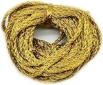 Golden Color Dori Laces for Dresses, Sarees, Lehenga, Suits, Bags, Decorations, Borders, Crafts and Home Décor,Blouse (10 mtr) - Pack of (5)
