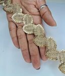 Generic Aerene Lace Embroidery Sequance Lace (Palmat) (8.5 Mtrs.) Trims Used For Suits, Dresses, Lehanga, Embroidery, Crafts, Curtains, Home Decor, Sewing, Blouse - Multicolor