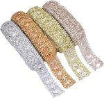 EmbroideryMaterial Laces and Borders Material Gota Patti Lace for Saree, Dupatta, Blouse, Kurti & Other Dresses (4 Rolls, 1Roll/Color, 8 Meters/Roll)