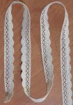 Mezin Cotton Pankh Gpo Lace Border for Dress, Kurtis, Dupatta, Bag, Craft and Decorations (9 Mtr, White)