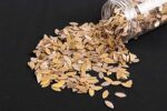 Mohan Shoppe Rose Gold Color Eye Shape Gota Patti for Embroidery Dresses Ladies Suits Saree Blouses Decoration Making Purpose (Pack of 50 Gram)