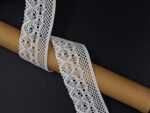 White Floral Scalloped lace and Border Material for Suits,Saree (Qty 5 Mtr),Used As Trims,Borders,Embroidery Lace,Applique,Fabric Lace,Sewing Supplies,Cotton Lace Work,Dupatta Lace Bridal,DIY.