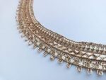 Decorative Gota Patti Border Trim,with Multicolour Thread Work, Traditional Indian Lace (Light Golden, 7 Meter)