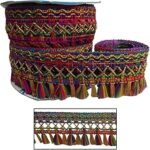 Utkarsh Cwg0183-04 (9 Mtr) Roll of Multicolor Jhaadu Gota Patti Embroidery Trim Lace Border with 4.4 cm Width for Saree,Suit,Dresses Embellishment,Fashion Designing,craftworks