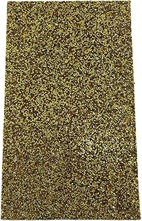 DeLush Rhinestone Sheet ? Crystal Close Cup Chain Trim, Sew-On Claw Rhinestones for DIY Crafts, Dresses, Jewelry Making, Decorations 24 * 40 Cm (Pack of 1) (Goden Stone)