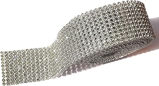Beadsncraft Stone Sheet, Stone lace for Jewellery Making, Silver 10 line 1.25 mtrs