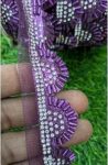 Fancy Embroidery Lace ? 9 Meters, 1 Inch Wide | Decorative Border Lace for Sarees, Dresses, Craft & DIY Projects