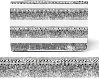 Utkarsh (3.2cm X 20 Mtr) Silver Vishakha Kiran Gota Patti Trim Lace Border for Saree, Blouse, Lehenga, Dupatta, Suit, Dresses Embellishment & Designing, Outlining, Craftworks & Decoration