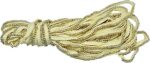 CRAFT LOVE Pearl Moti Border Lace 9.2 Yards/ 8.5 Meters for Sewing Decoration & Crafts (1 cm Wide) (Beige Gold)