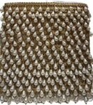 Aerene lace, White Pearl Golden Hanging lace (8 Mtrs.) Trims Used for Suits, Dresses, Embroidery, Crafts, Curtains, Home Decor, Sewing
