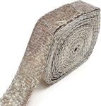 EmbroideryMaterial Lampi Lace/Gota Laces Roll Borders Material for Blouse, Saree, Dupatta, Kurtis, Apparels, Embroidery, Craft & DIY (Light Rose Gold, 10 Meters Long)