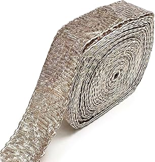 EmbroideryMaterial Lampi Lace/Gota Laces Roll Borders Material for Blouse, Saree, Dupatta, Kurtis, Apparels, Embroidery, Craft & DIY (Light Rose Gold, 10 Meters Long)