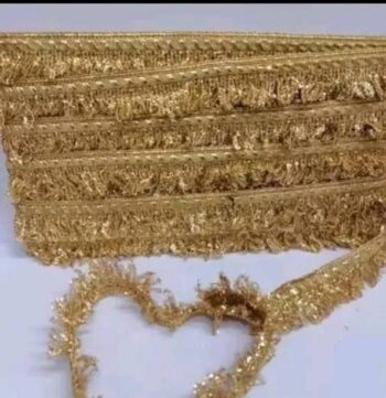 SHIVCHAKRA 8.5 MTR GOLD beautiful lace-02 Decoration ,S...
