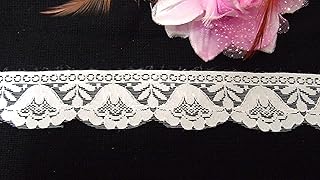 Strala Net Lace (1 Inches) (9 Meter)- Used for Trims, Borders, Embroidered Laces, Applique, Fabric lace, Sewing Supplies, Polyster Work lace.