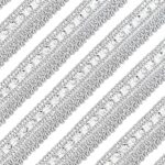 EmbroideryMaterial Zari Trim Laces & Borders Material with Shiny Sequence & Gotta Patti, Border Lace for Saree Border, Kurta, Dupatta, Blouse, Gown, Lehenga (18 Meters, 2 CM Wide)