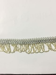 Eerafashionicing Silver Bead Laces for Dresses, Sarees, Lehenga, Suits, Bags, Decorations, Borders, Crafts and Home D�cor by Eerafashionicing