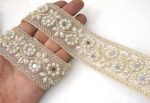 Strala Golden Color Laces for Dresses, Sarees, Lehenga, Suits, Bags, Decorations, Borders, Crafts and Home Décor,Blouse (3 mtr) Design-117
