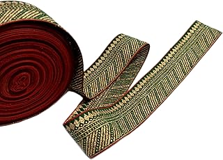 CrystalEye 2 Inch Laces and Borders Material for Dresses, Sarees, Lehenga, Suits, Blouses, Dupatta, chunri and Crafts (Multi 8, 3 Meter)